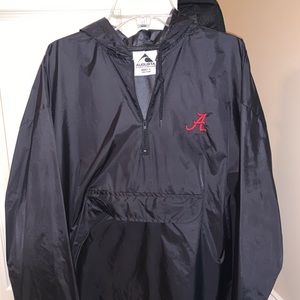 Black Alabama Hooded Windbreaker